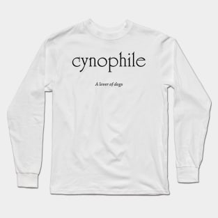 Cynophile - Dog Lover Long Sleeve T-Shirt